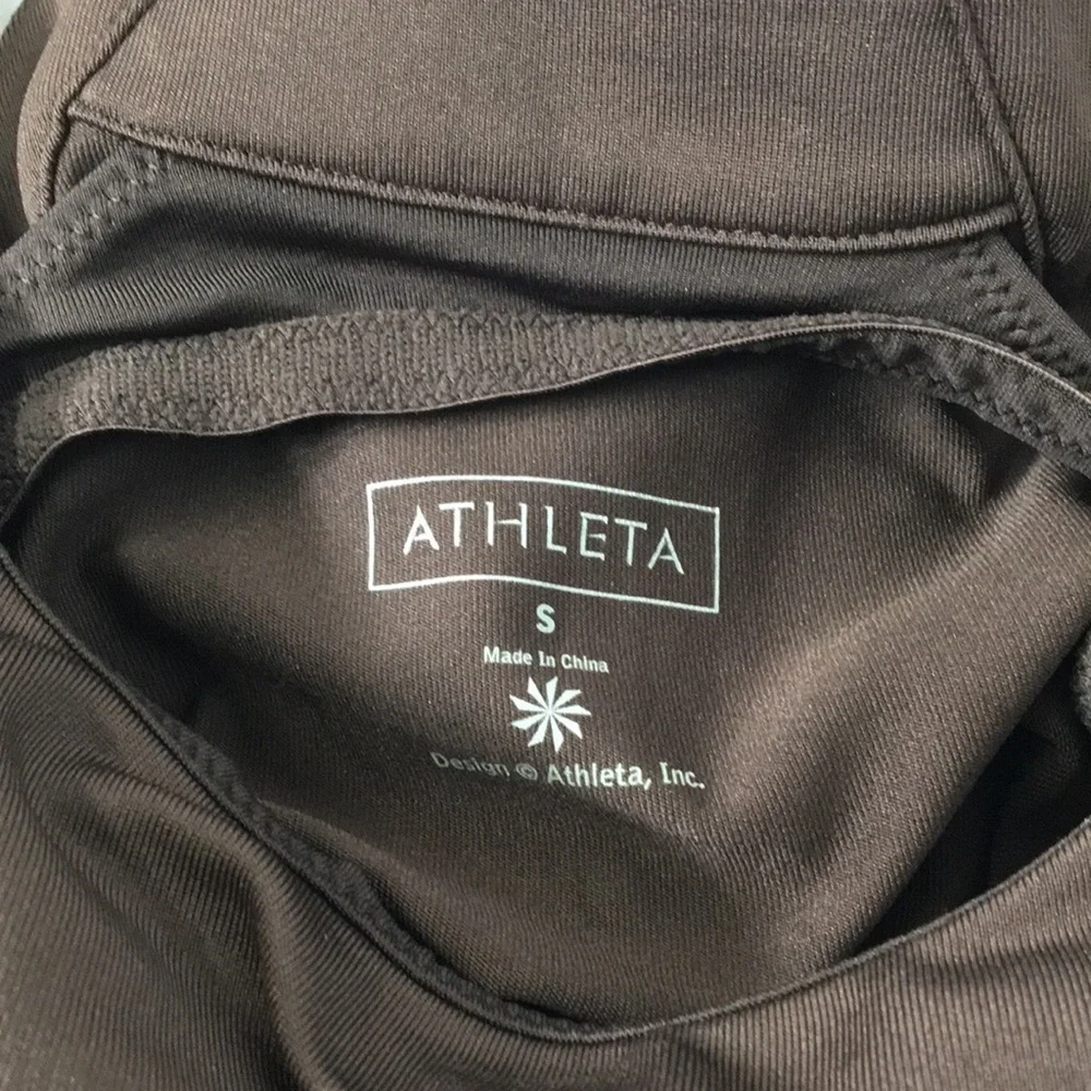 Athleta Women’s Brown Whirlwind Racerback Dress Size S Like-NEW Condition - Picture 7 of 10